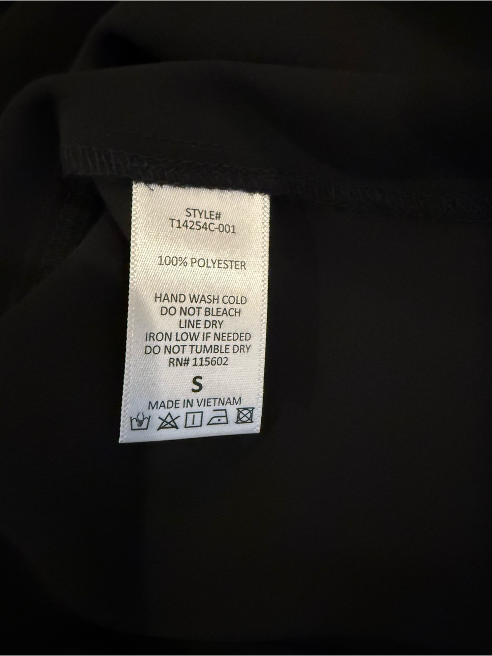 Black button back blouse - Picture 5 of 5